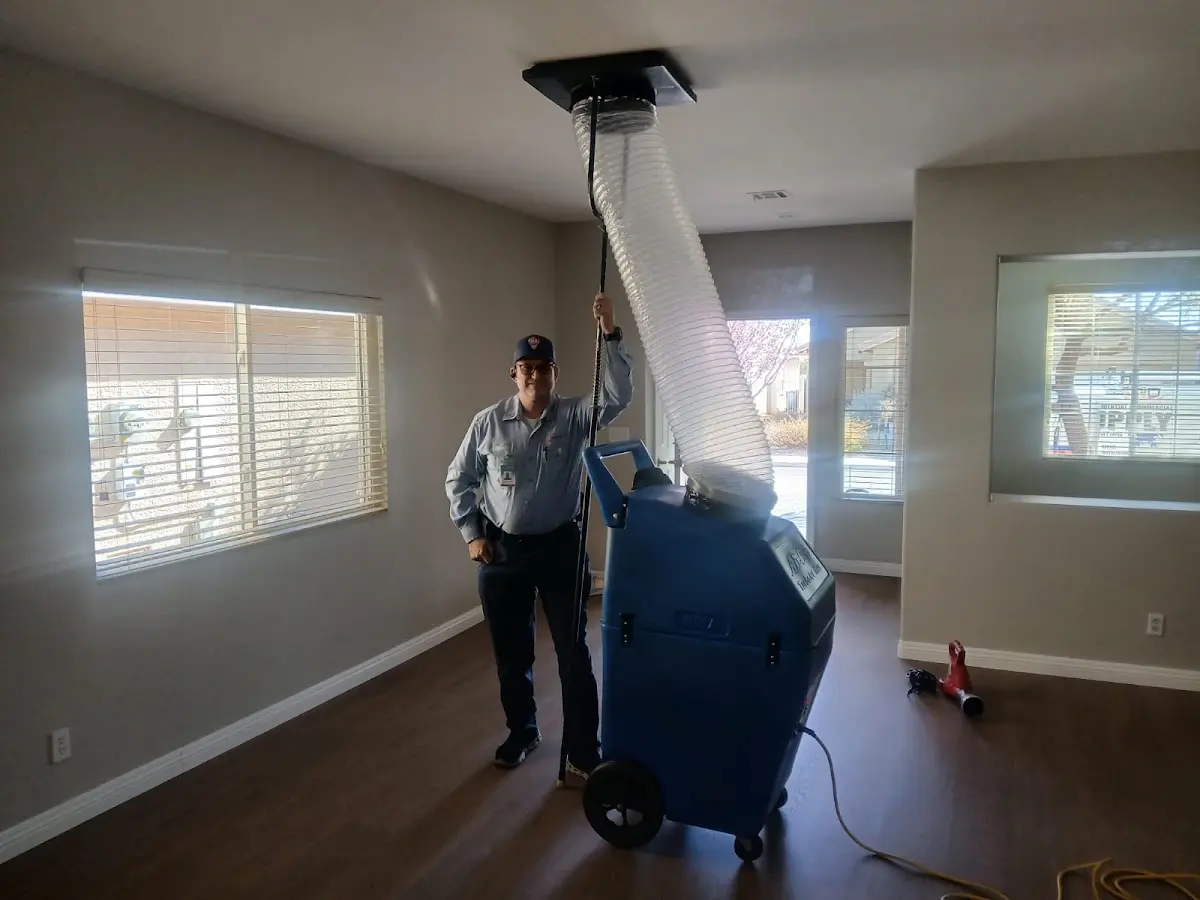Professional Dryer Vent Cleaning work inside a South Weber home